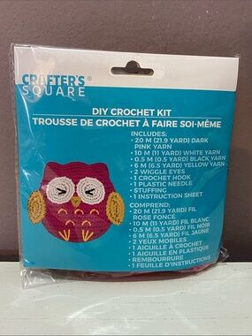 Crafter's Square DIY Crochet Kit - Owl Plush